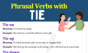 Phrasal Verbs with Tie 1