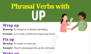 Phrasal Verbs with Up 1