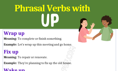 Phrasal Verbs with Up