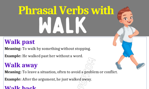 Phrasal Verbs with Walk