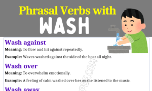 Phrasal Verbs with Wash 1