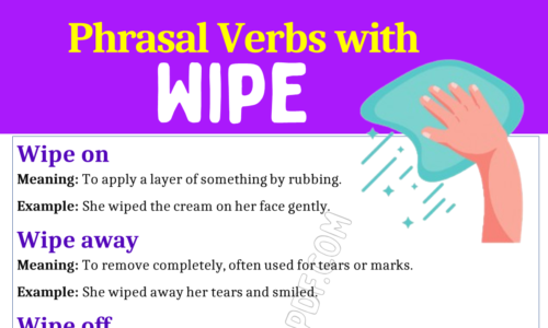 Phrasal Verbs with Wipe