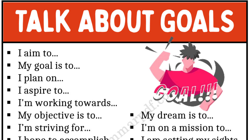 Phrases to Talk About Goals Copy