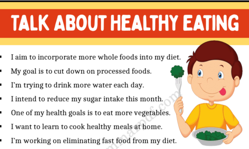 Learn Talking about Healthy Eating in English