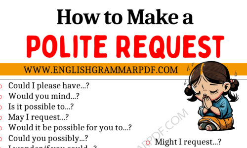 Learn to Make Polite Requests in English!