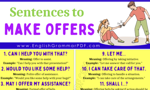 20 Polite Sentences to Make Offers