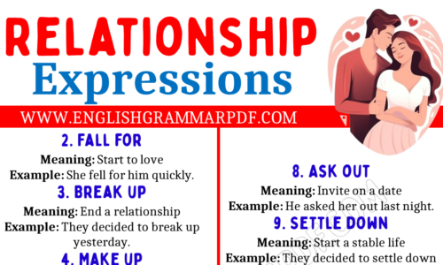 20 Relationship Expressions in English