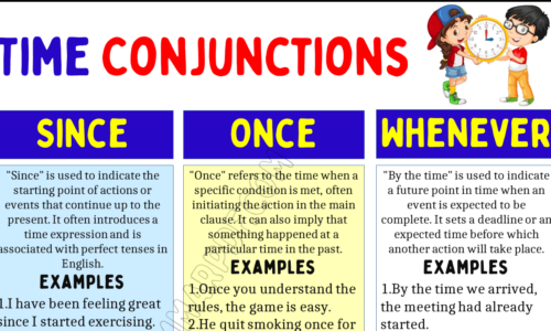 Learn Time Conjunctions in English