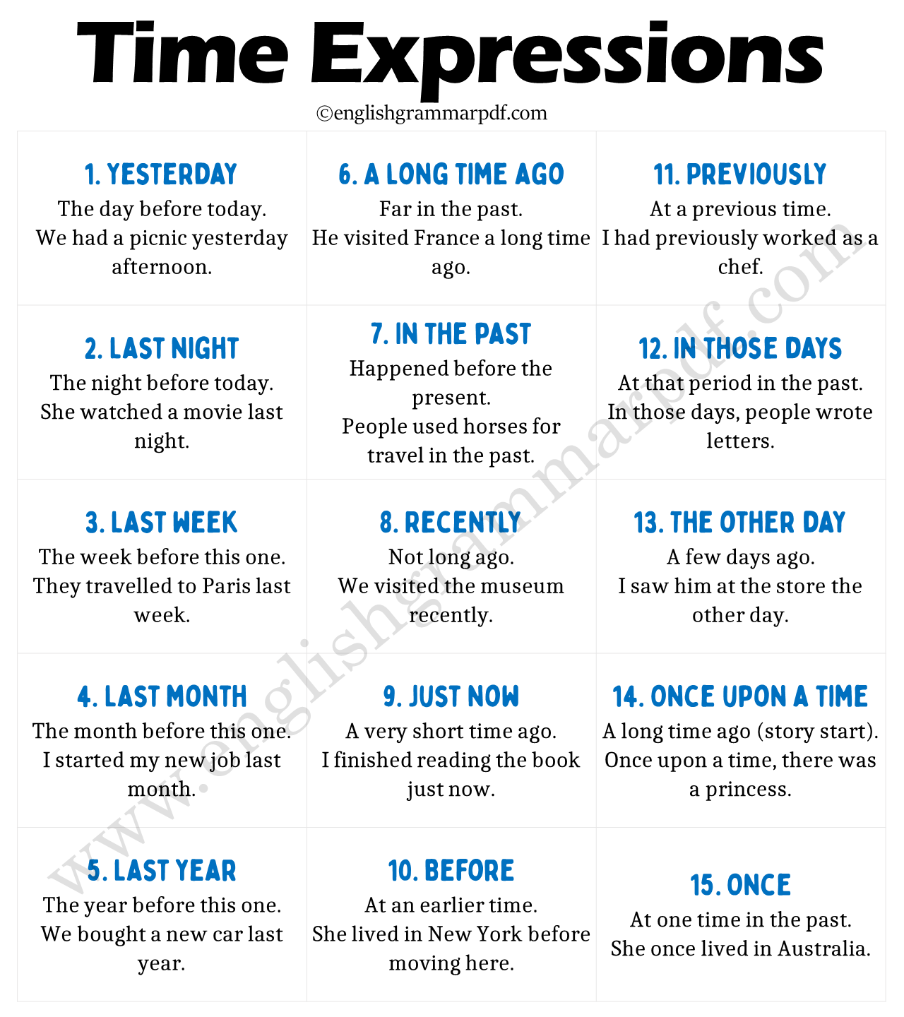 Time Expressions