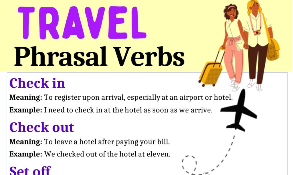 Travel Phrasal Verbs 1