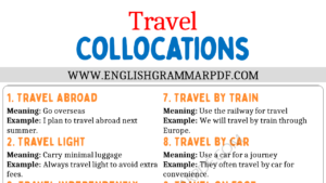 Travel Verb Collocations Copy