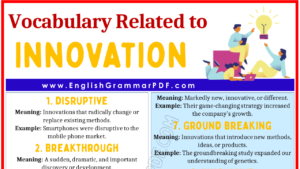 Vocabulary Words Related to Innovation 2