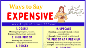 Ways To Say Expensive 1