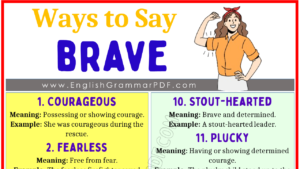 Ways to Say Brave 1