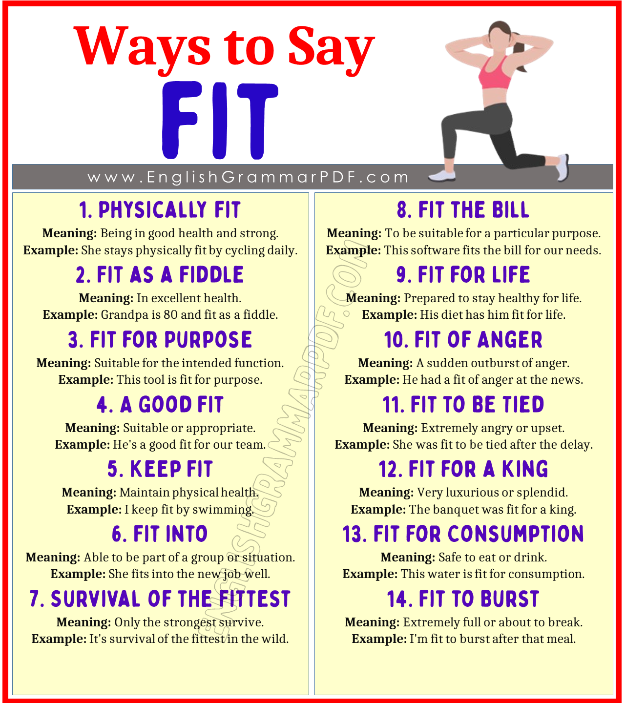 Ways to Say Fit 1