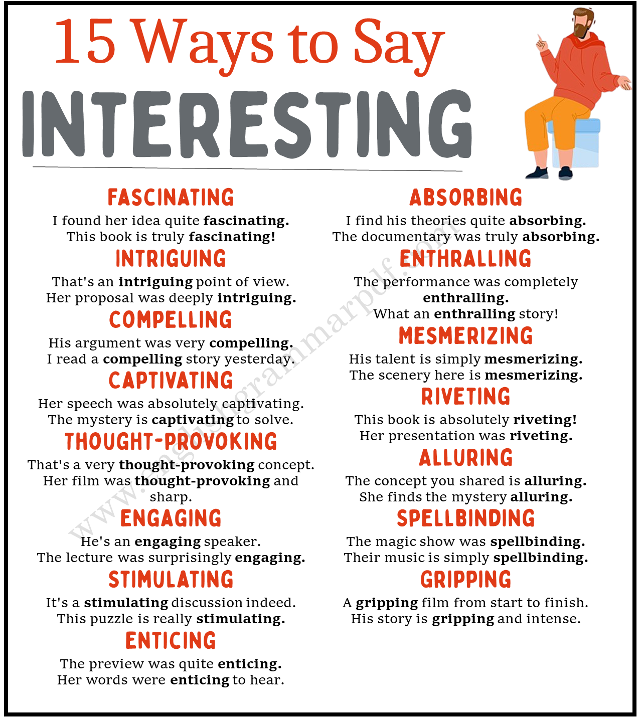 Ways to Say Interesting