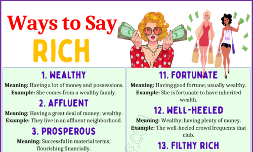 20 Ways to Say Rich (Express Someone is Wealthy)