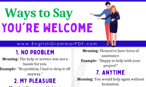 20 Ways to Say “You’re Welcome”