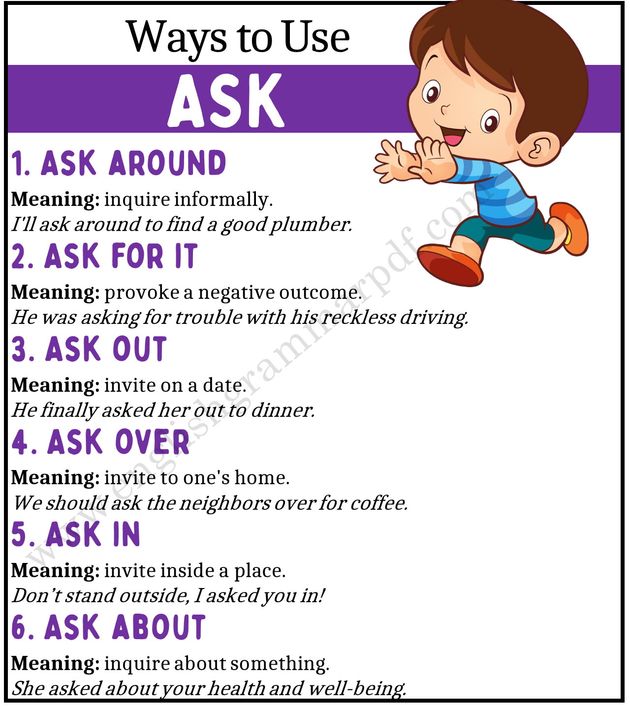 Ways to Use ASK