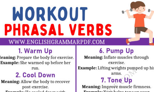 Learn 20 Workout Phrasal Verbs in English