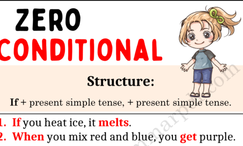 Zero Conditionals, Structure, & Example Sentences