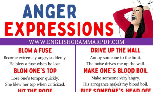 Learn 20 Interesting Anger Expressions