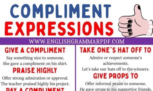 Learn 20 Interesting Compliment Expressions