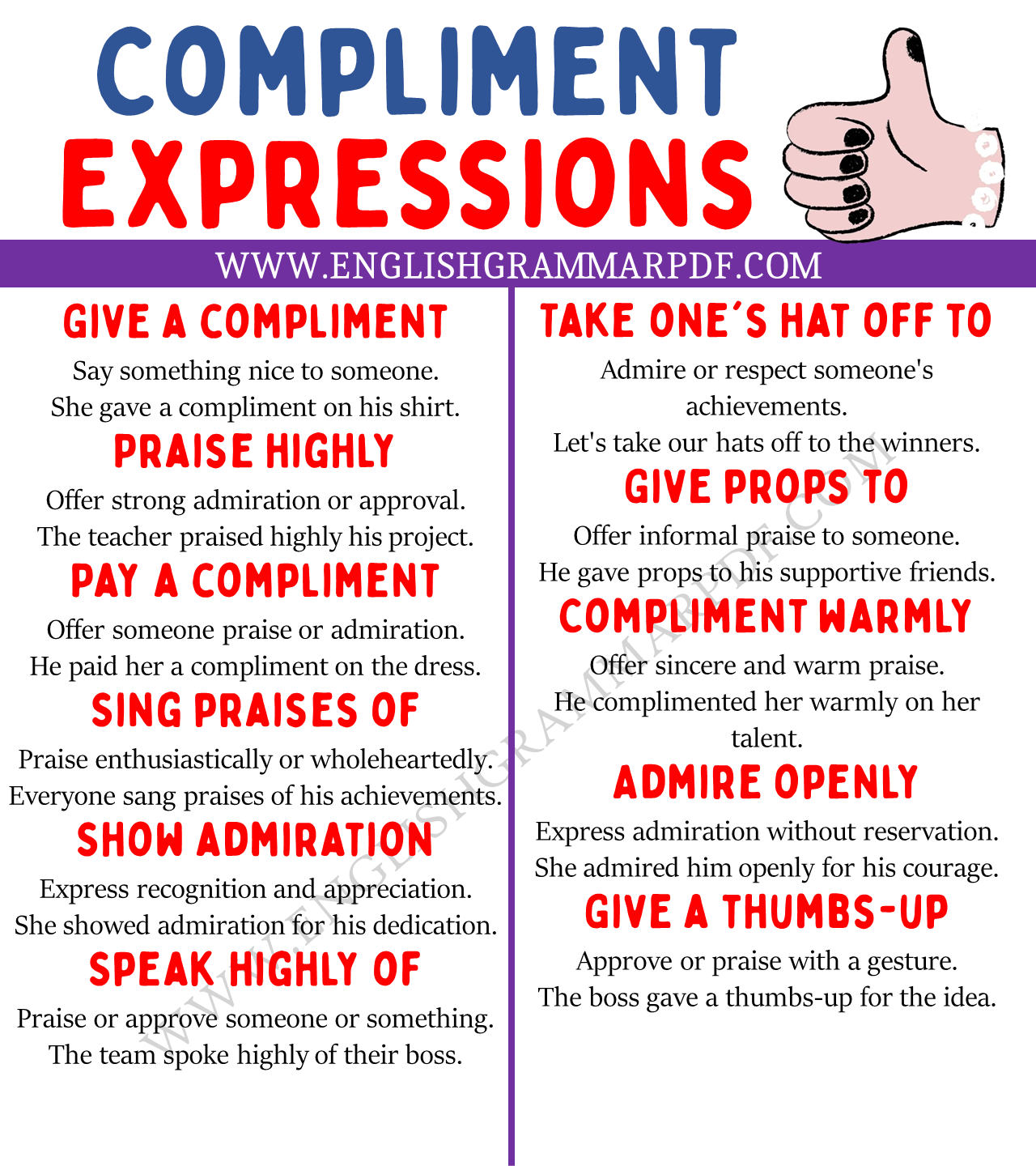 compliment expressions