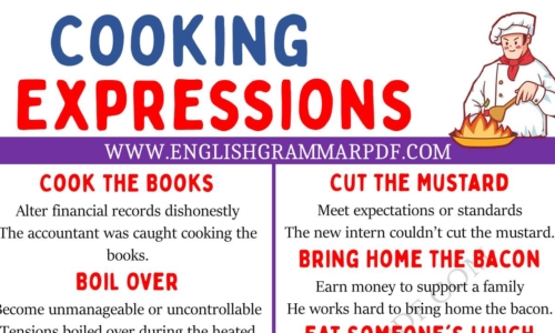 Learn 20 Interesting Cooking Expressions