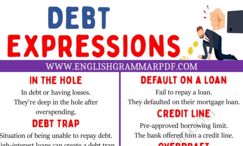 Explore Debt Expressions in English