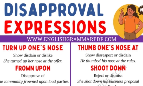 Learn 20 Interesting Disapproval Expressions