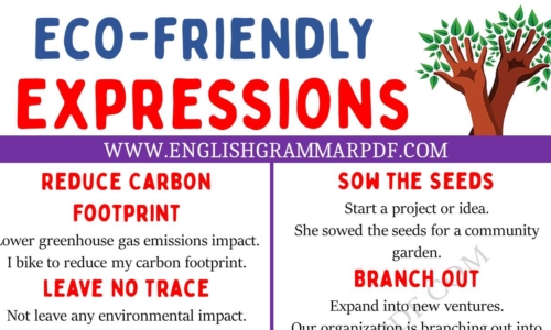 20 Eco-friendly Expressions in English