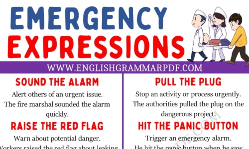 Learn 20 Emergency Expressions in English