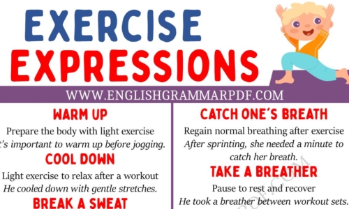 Learn 20 Interesting Exercise Expressions