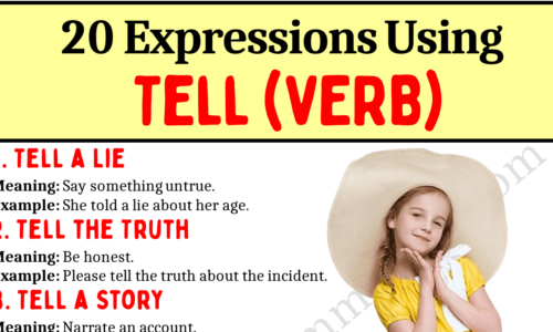 20 English Expressions Using the Verb “TELL”