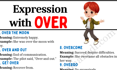 20 Expressions Using the Word “OVER”