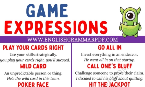 Explore 20 Game Expressions in English