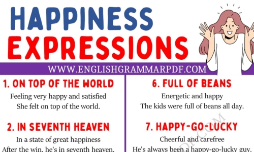 Learn 20 Interesting Happiness Expressions