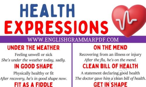 Learn 20 Interesting Health Expressions