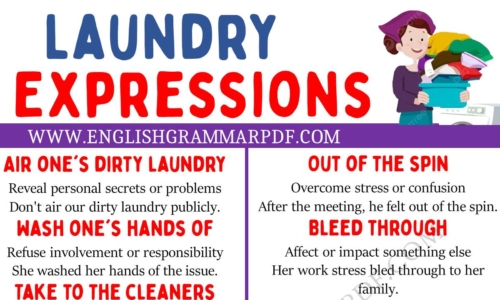 Explore 20 Laundry Expressions in English