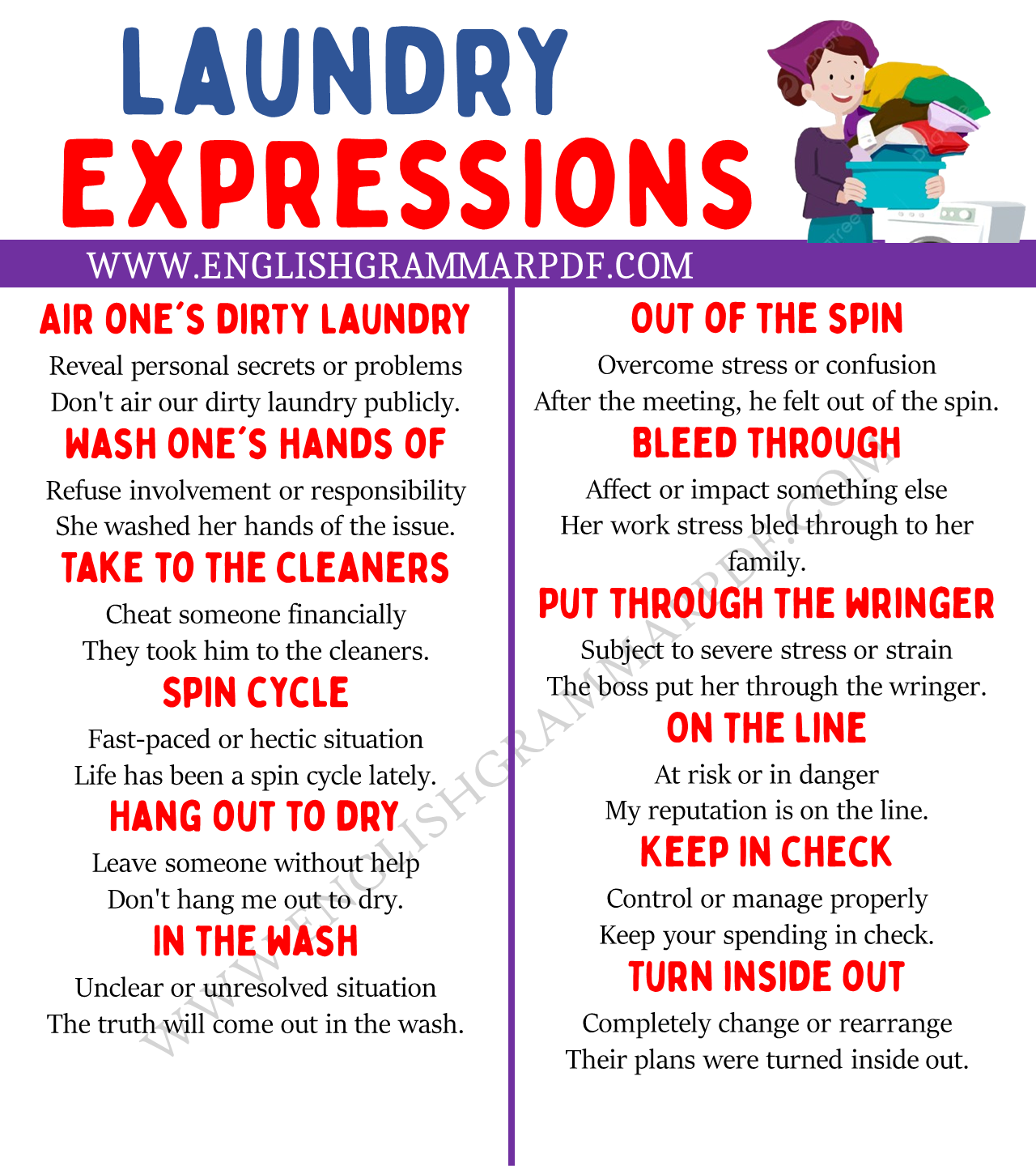 laundry expressions