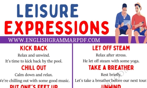 Explore 20 Leisure Expressions in English