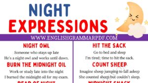 night expressions