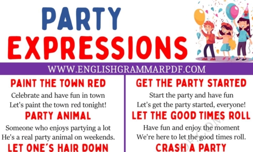 Learn 20 Interesting Party Expressions