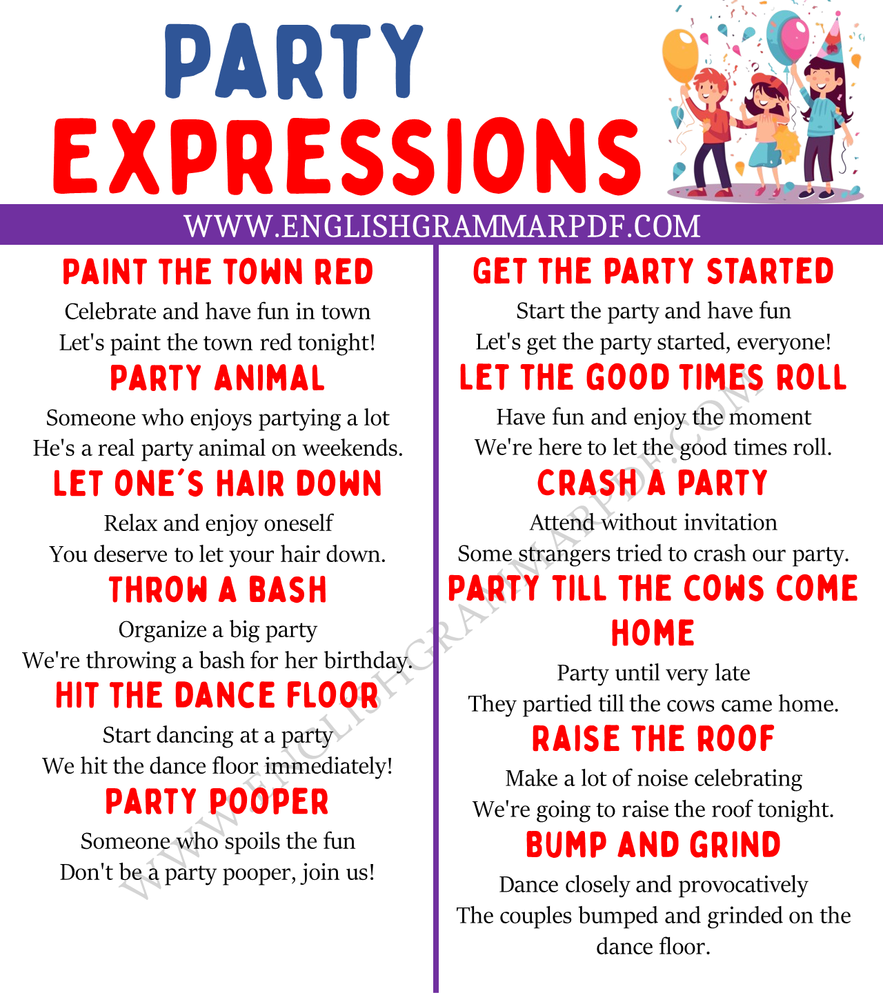 party expressions