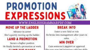 promotion expressions