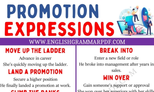 Learn 20 Promotion Expressions in English