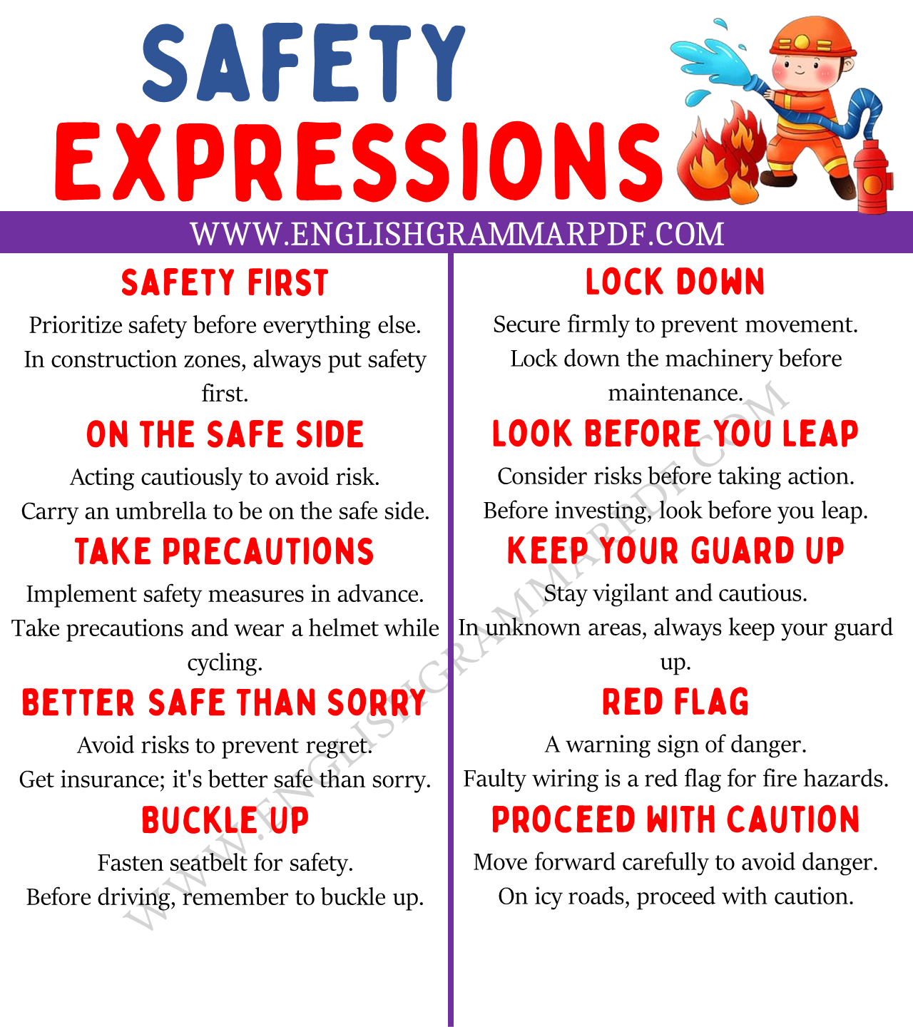 safety expressions