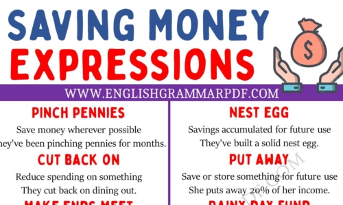 Learn Saving Money Expressions in English