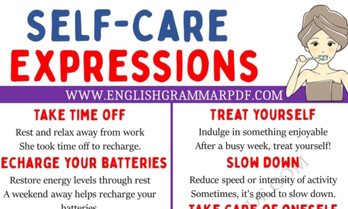 Explore 20 Self-Care Expressions in English